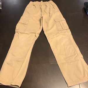 4/$12 Boys Uniform Stretch Pull On Chino Pants - Flax